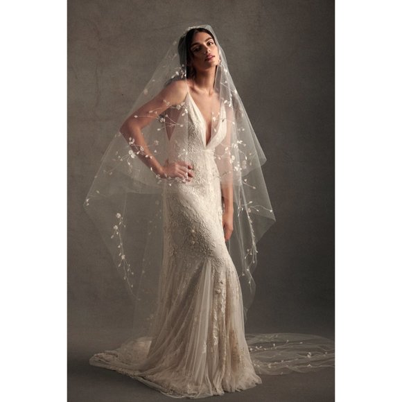 BHLDN Veronique Wedding Gown Size 4 NEW - Picture 9 of 13